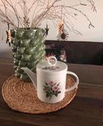 💝 Vintage VILLEROY & BOCH MILANO theepot wit roos, Overige typen, Ophalen of Verzenden, Zo goed als nieuw, Overige stijlen