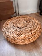 rotan voetenbank/poef, Huis en Inrichting, Banken | Voetenbanken en Poefen, Ophalen, Gebruikt, Rond, Minder dan 50 cm