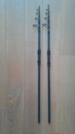 2x Daiwa Black Widow XT karperhengel telescopisch, Ophalen, Zo goed als nieuw, Werphengel