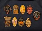Afrikaanse maskers 18 stuks, Ophalen of Verzenden, Zo goed als nieuw