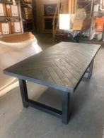 Visgraat massief mango hout met industriële stalen poten!, Huis en Inrichting, Ophalen, 50 tot 100 cm, Rechthoekig, Nieuw