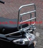 Bagagedrager opklapbaar Piaggio Fly chrome 41267, Ophalen of Verzenden, 50cc-Scooterparts, Info@50cc-scooterparts.nl, Veen