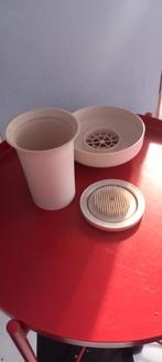 Vintage Tupperware vaas, Huis en Inrichting, Keuken | Tupperware, Ophalen of Verzenden, Zo goed als nieuw, Crème, Overige typen
