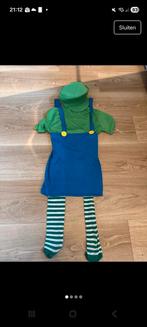 Verkleed kleding. Carnaval Luigi. Mario cart. Maat S, Ophalen of Verzenden, Zo goed als nieuw, Carnaval