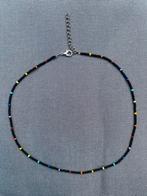 Rocailles choker ketting regenboog, Sieraden, Tassen en Uiterlijk, Overige materialen, Verstelbaar, Zwart, Nieuw