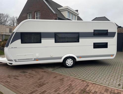 Hobby 545 KMF De Luxe 2024 nieuw! Stapelbed, Caravans en Kamperen, Caravans, Particulier, tot en met 6, 1250 - 1500 kg, Treinzit