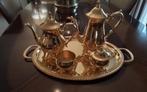 Goudkleurig koffie/theeset, Antiek en Kunst, Antiek | Servies compleet, Ophalen of Verzenden