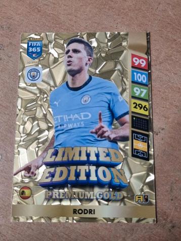 Panini Adrenalyn xl Fifa 365 2025 Premium Gold Limited Rodri beschikbaar voor biedingen
