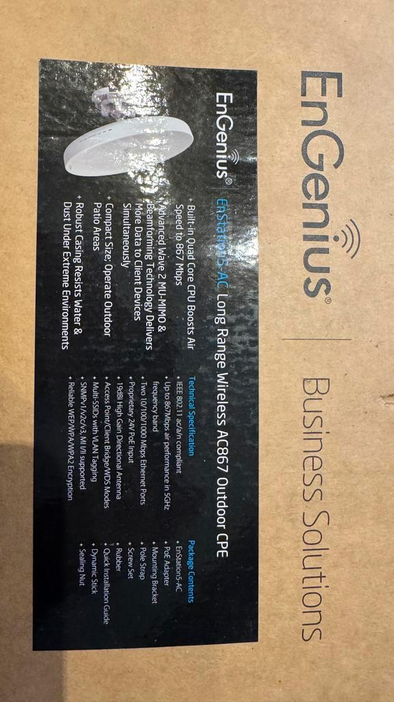 EnGenius EnStation5-AC (EnJet), Computers en Software, Routers en Modems, Nieuw, Ophalen of Verzenden