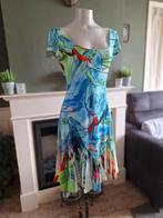 Eroke prachtig bauw jurk jurkje IT 42 NL 38 gratis verz NL, Blauw, Knielengte, Maat 38/40 (M), Zo goed als nieuw