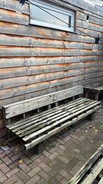 2 houten tuinbanken gratis, Tuin en Terras, Schuttingen, Ophalen, 1 tot 2 meter, Minder dan 3 meter, Zo goed als nieuw