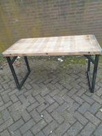 Vintage Wood Tafel, Huis en Inrichting, Tafels | Eettafels, 50 tot 100 cm, Eikenhout, Gebruikt, Rechthoekig