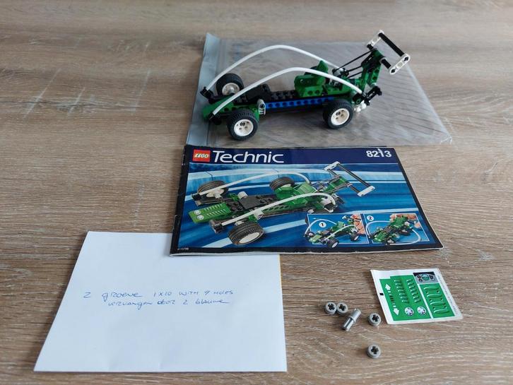 Lego technic 8213 spy runner raceauto uit 1998 met boekje, Kinderen en Baby's, Speelgoed | Duplo en Lego, Zo goed als nieuw, Lego
