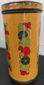 Vintage Verkade Beschuitbus met decoratie Oost-Indische Kers, Ophalen of Verzenden, Gebruikt, Beschuit, Verkade