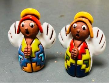 Emaille Zingende Engeltjes - Handgemaakt beschikbaar voor biedingen