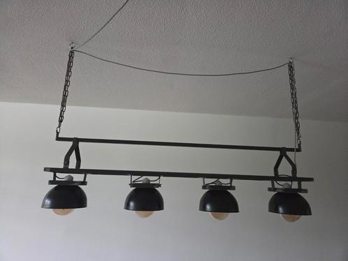 Industriële metalen hanglamp, Huis en Inrichting, Lampen | Hanglampen, Zo goed als nieuw, Minder dan 50 cm, Metaal, Ophalen