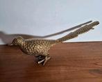 Aluminium vogel in messing kleur., Ophalen of Verzenden