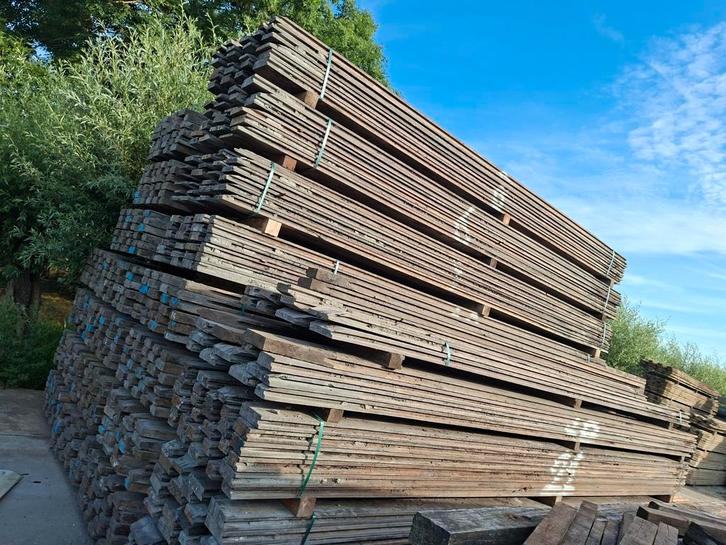 Azobé damwand | beschoeiing | hardhouten planken, Tuin en Terras, Palen, Balken en Planken, Gebruikt, Planken, 250 cm of meer