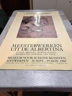 Vintage Poster Europalia 87 Osterreich: Meesterwerken uit de, Deurposter of groter, Ophalen of Verzenden, Reclame, Rechthoekig Staand