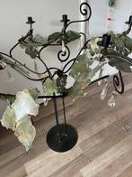 Maroeska Mets kandelaar met kristallen. 6 arms, Ophalen, Zo goed als nieuw, Metaal, 25 tot 50 cm