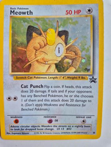 Meowth 50 hp pokemon kaart foil te koop beschikbaar voor biedingen