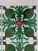 Unieke set van 16 art nouveau wandtegels 4 x vierpas, Ophalen
