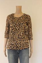 Kaffe dierenprint t-shirt maat M, Maat 38/40 (M), Bruin, Ophalen of Verzenden, Zo goed als nieuw