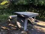 Tuintafel / picknicktafel beton met bijpassende bank, Ophalen, Gebruikt, Rechthoekig, Overige materialen