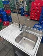 Horeca rvs professionele spoelbak wastafel wasbak kraan, Zo goed als nieuw, Minder dan 100 cm, 25 tot 50 cm, 50 tot 100 cm