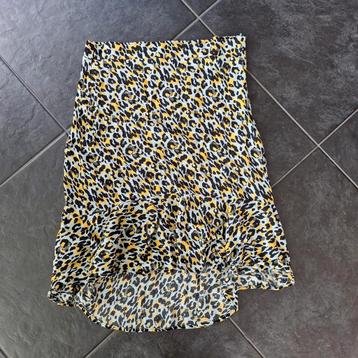 Fleurige rok van Hema, mt. L, panterprint, izgst beschikbaar voor biedingen