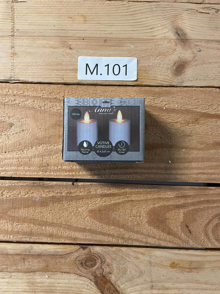 Votive Candles, Huis en Inrichting, Woonaccessoires | Kandelaars en Kaarsen, Zo goed als nieuw, Kaars, Minder dan 25 cm, Kunststof