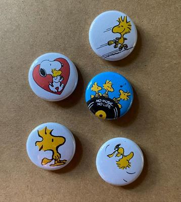 Woodstock buttons speldjes pins Snoopy 