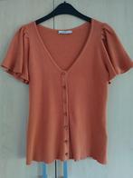 Sissy-Boy Puck Zomer knoopjes vest S 36 Terracotta, Sissy-Boy, Verzenden, Zo goed als nieuw, Maat 36 (S)