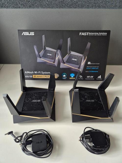 ASUS RT-AX92U - DUO set - Router - AiMesh - Mesh Wifi, Computers en Software, Routers en Modems, Zo goed als nieuw, Router, Ophalen of Verzenden