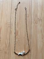 Goudkleurige ketting met konijntje en imitatie parel, Ophalen of Verzenden, Zo goed als nieuw, Goud, Overige materialen