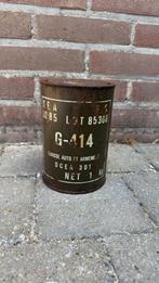 Vintage Militair Vet Blik G-414, Ophalen of Verzenden