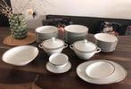 💝 Vintage MITTERTEICH 42-delig servies wit zwart goud, Antiek en Kunst, Antiek | Servies compleet, Ophalen of Verzenden