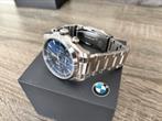 BMW origineel stalen heren horloge, Sieraden, Tassen en Uiterlijk, Horloges | Heren, Ophalen of Verzenden, Zo goed als nieuw, Staal