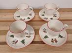 Wedgwood Windsor Christmas kop en schotels - 4 stuks, Ophalen of Verzenden, Wedgwood, Kop(pen) en/of Schotel(s)