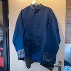 Thaise bruidskleding / carnaval kostuum - handgemaakt, Ophalen of Verzenden, Gedragen, Blauw, Trouwjurk