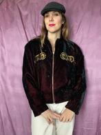 Vintage jasje - goud - Paisley - bomber -velvet -36/S, Kleding | Dames, Jassen | Zomer, Gedragen, Vintage, Ophalen of Verzenden