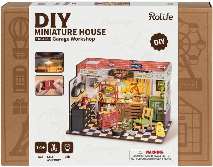 Robotime Garage Workshop nieuw, Hobby en Vrije tijd, Knutselen, Nieuw, Materiaal, Ophalen of Verzenden