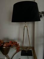 Colmore Gouden Lamp met Zwarte Kap en Marmeren Voet, Huis en Inrichting, Lampen | Vloerlampen, Ophalen, Nieuw, Metaal, Minder dan 100 cm