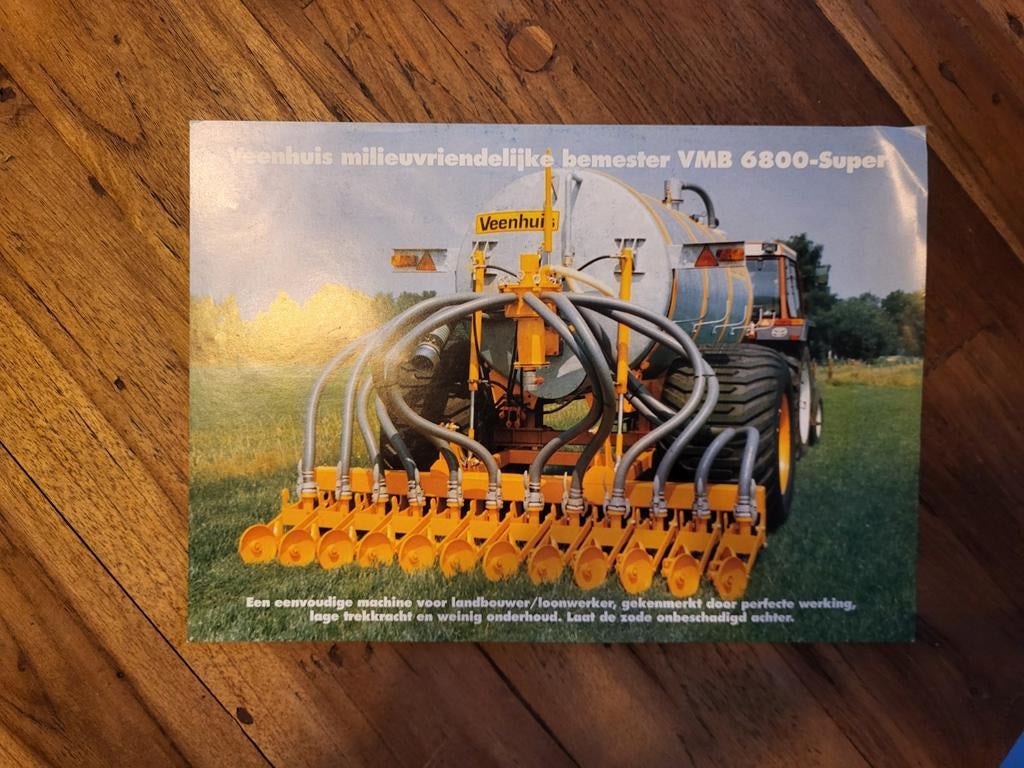 Tractor folder Veenhuis VMB 6800 bemester, Boeken, Catalogussen en Folders, Ophalen of Verzenden, Zo goed als nieuw