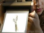 15940 Stijlvolle 14K Gouden Schaar Hanger, Overige voorstellingen, Ophalen of Verzenden, Zo goed als nieuw, Goud