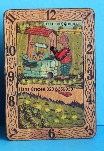 gezocht oud hout Bruintje Beer klok put waterput 1930 1940 beschikbaar voor biedingen