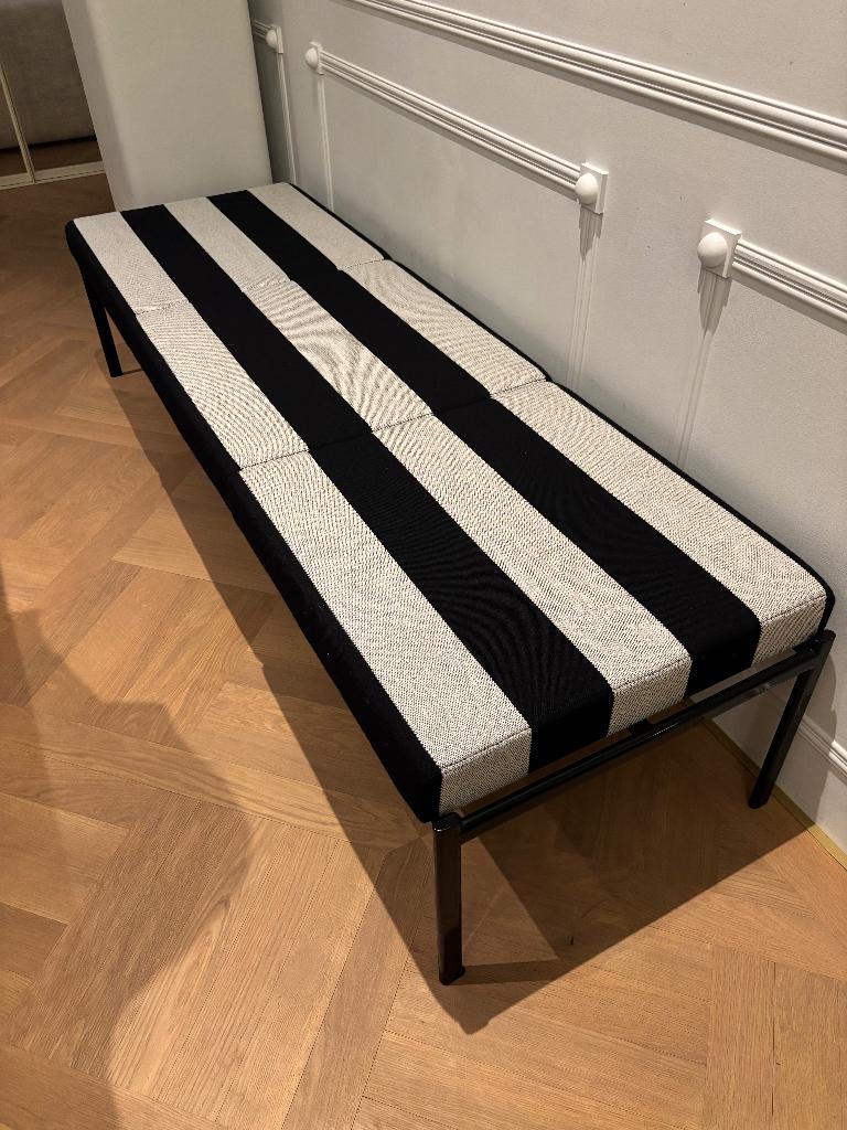 Artek Kiki Bench 3-Seater, Ophalen, Minder dan 75 cm, Modern, Scandinavian, Striped, Driepersoons