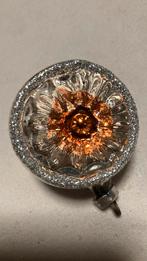 Vintage antieke kerstbal, deukbal feathertree oranje, Diversen, Kerst, Ophalen of Verzenden, Zo goed als nieuw