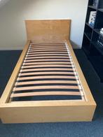 Bruin Ikea Malm bed. Afleveren mogelijk, Ophalen of Verzenden, Gebruikt, Eenpersoons