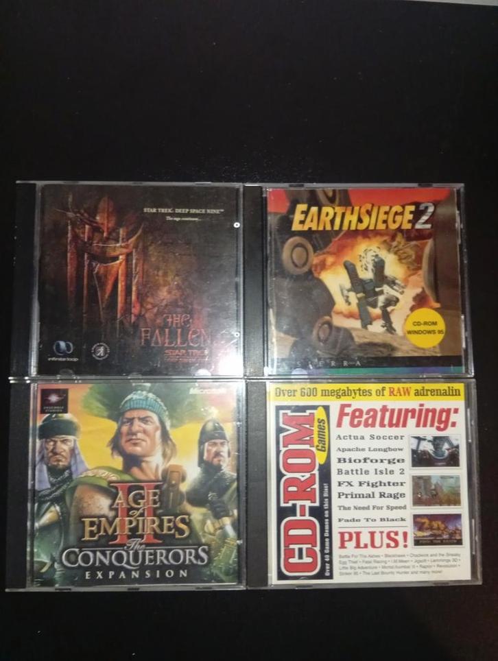 5 Games + 1 Expansion Voor Windows 95/98 • CD-ROM Spelletjes, Spelcomputers en Games, Games | Pc, Gebruikt, Overige genres, 1 speler